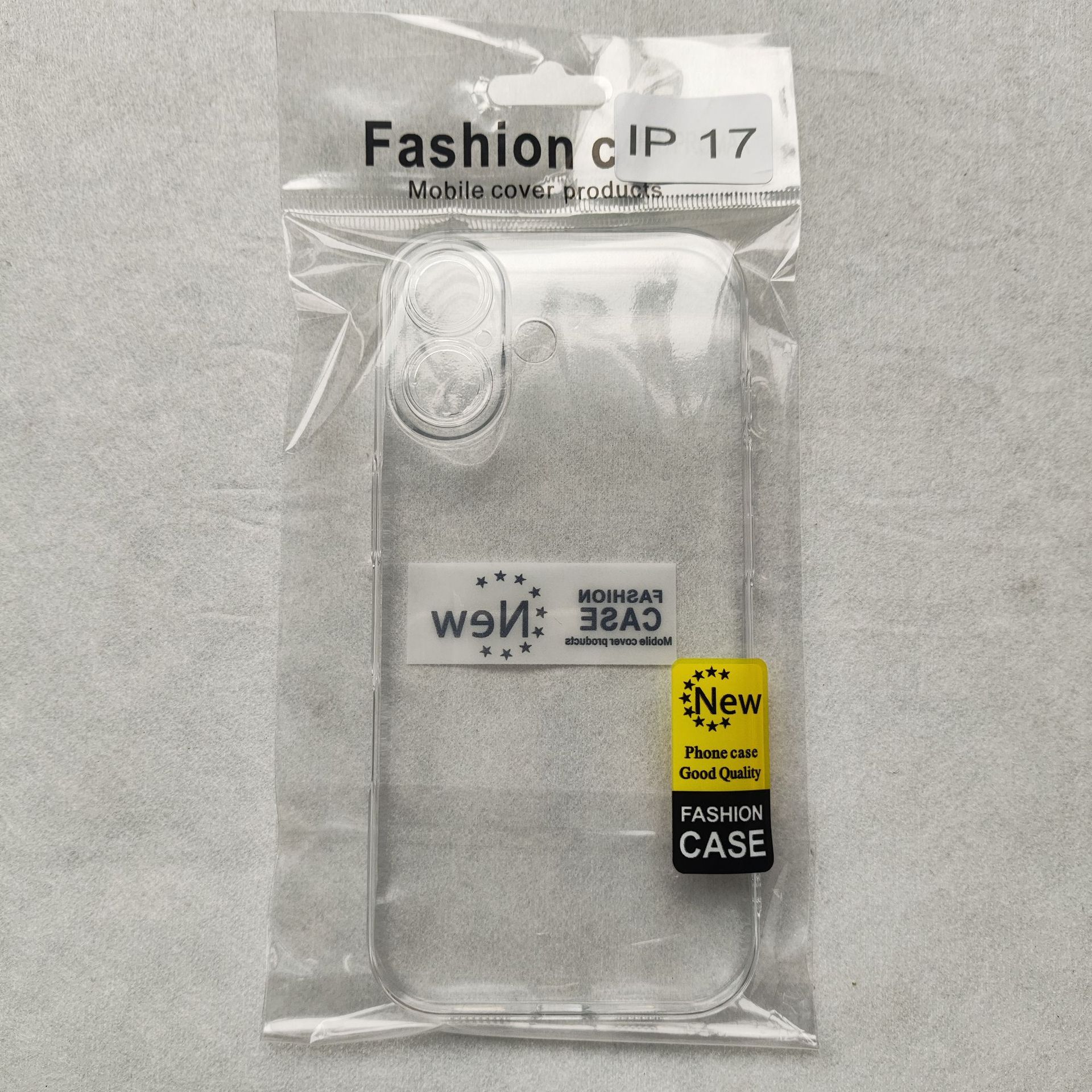Transparent non yellowing phone case suitable for iPhone 17 Promax with lens film PC hard case Apple 16 protective case