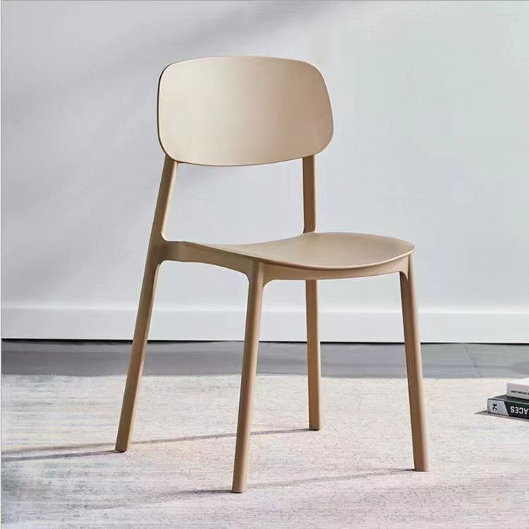 Thickened plastic chair backrest, office chair, minimalist Nordic noodle shop, conference home, large gear shift, restaurant dining table chair