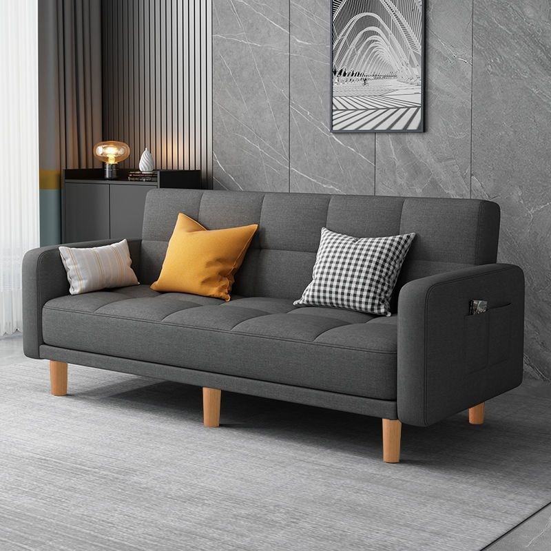 Sofa, small-sized living room, sofa bedroom, simple modern rental room, three person folding sofa bed, dual-use