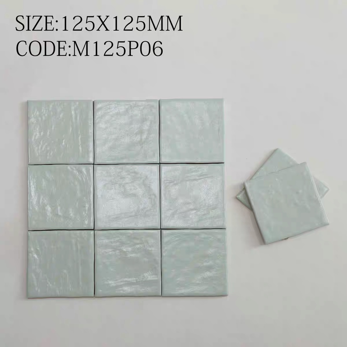 Nordic minimalist handmade ceramic tiles, pearl glazed ceramic tiles, shell gloss milky white bathroom kitchen wall tiles, dining table background wall