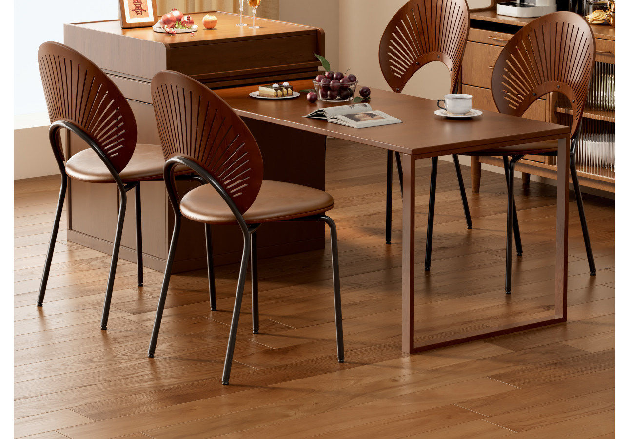 Dining chairs, solid wood coffee chairs, vintage backrests, dining tables, chairs, simple kitchens for home use, dining negotiations, leisure, shell chairs