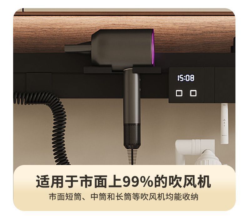 Walnut washbasin, bathroom cabinet, combination bathroom, hand washing and washing ceramic integrated washbasin, new Chinese style