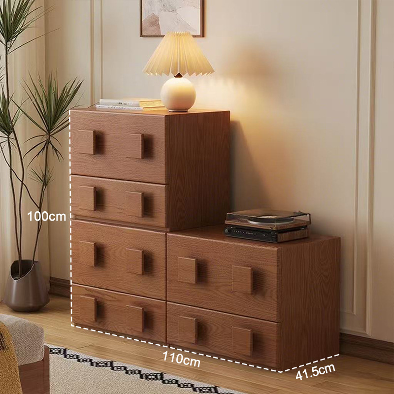 Carefully selected antique style vintage Carmen cabinet, home TV cabinet, floor standing 8-bucket cabinet, storage cabinet, bedside table multifunctional group