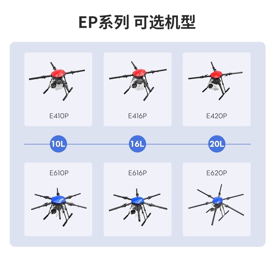 EFT翼飞特大型可载重E420P四轴无人机机架多功能行业应用20kg框架