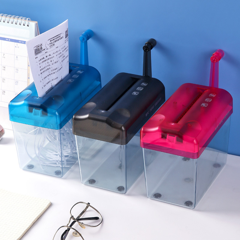 Cross border household manual A6 shredder mini file fast small office specific shredding A4 desktop powerful