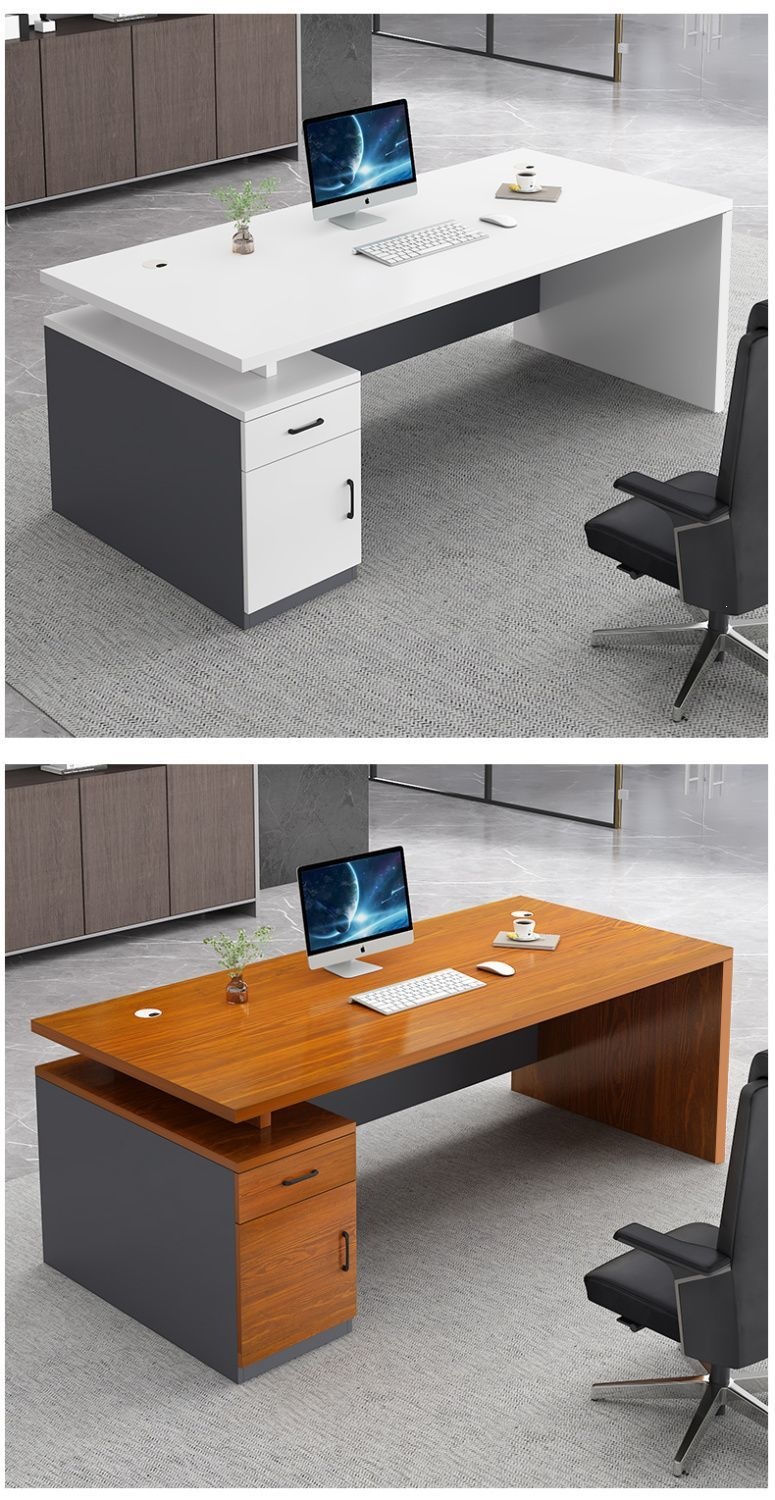 Office Desk Simple Modern Office Furniture Boss Desk and Chair Combination Manager President Single Desk Large Class Desk