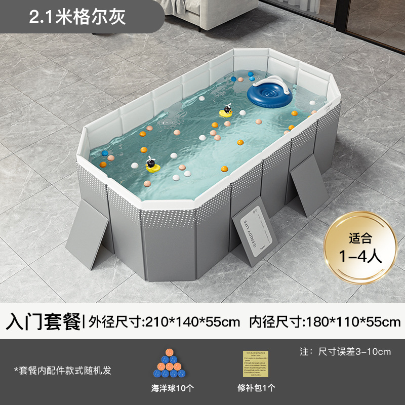 Cross border swimming pool, thickened wear-resistant inflatable swimming pool, outdoor non foldable play pool, children's home pool, beach