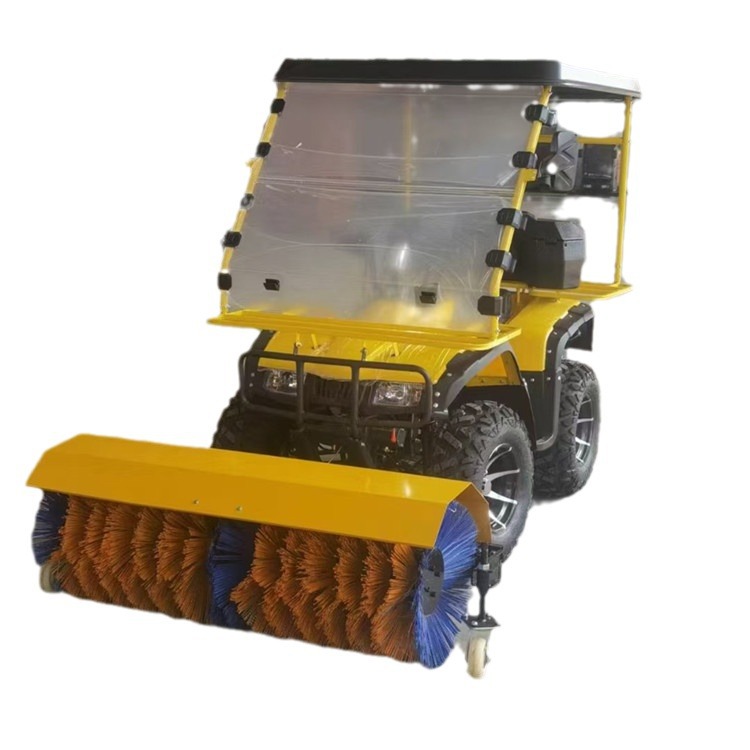6.5 horsepower gasoline 1-meter wide snow blower, spiral small snow sweeper, snow blower in Jilin region