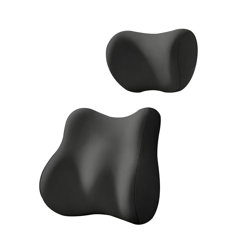 Комплект подголовника и поясничной поддержки для трансграничного автомобиля, подушка для шеи водителя соответствующего цвета, спинка с поддержкой талии, подушка для поясничной поддержки автомобильного сиденья