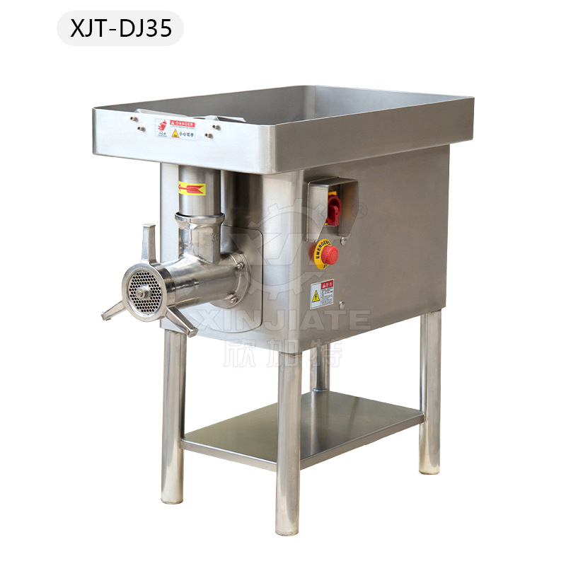 Large capacity electric meat grinder, industrial fully automatic large-scale frozen meat grinder, high-power meat filling grinder