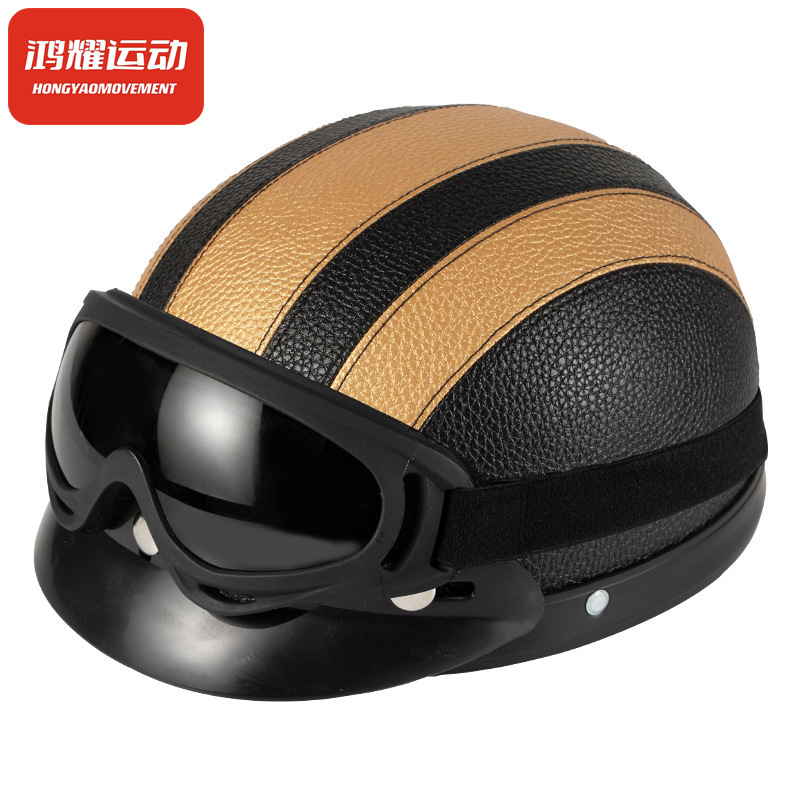 Half Helmet Summer Retro Lightweight Cycling Scoop Helmet Prince Bicycle Four Seasons Half Helmet Grey Breathable Men's and Women's Cycling Helmets