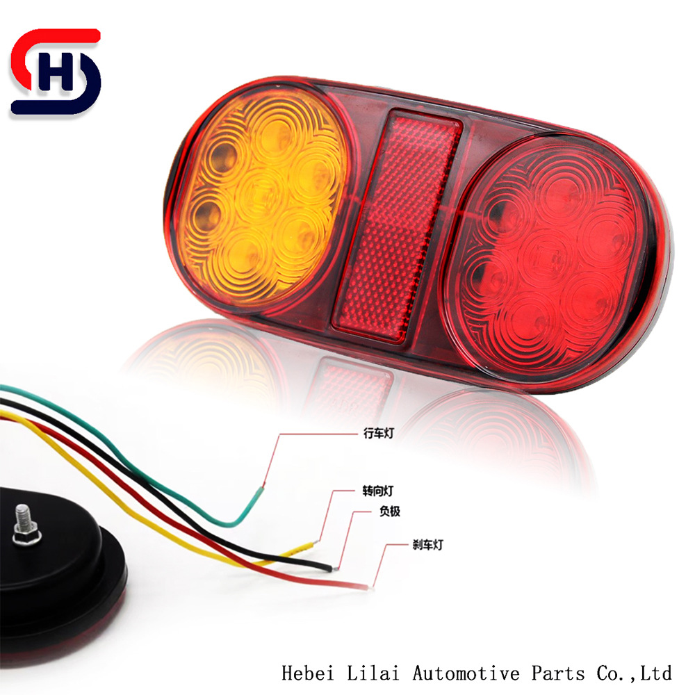 Cross -Bordder 12V24V28LELED Овальный грузовик Задний светлый световой грузовик