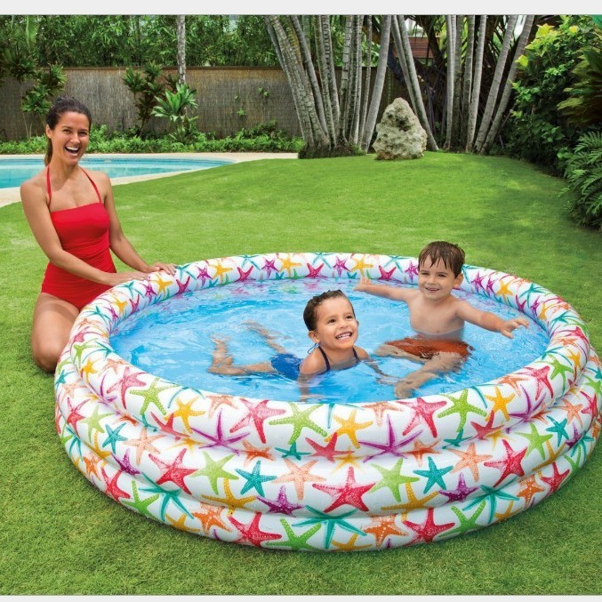 INTEX Thickened Swimming Pool Fishing Pool Balloon Filling Pool Baby Play Pool Swimming Pool Home Use Slide Pool