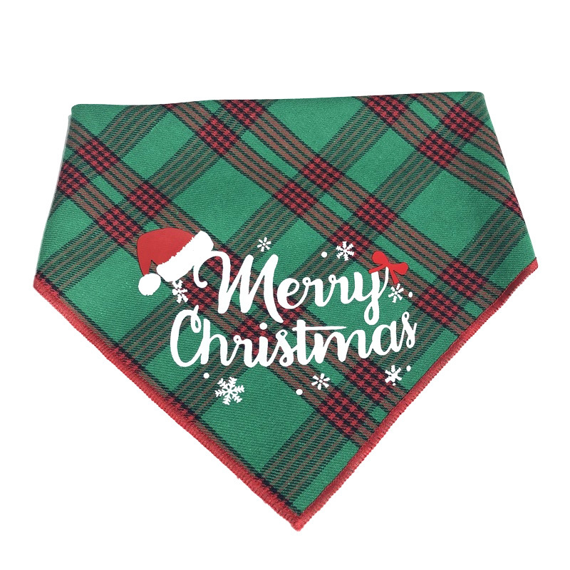 Pet Christmas Products Pet Рождественская шляпа Set Кот и собака рождественский треугольник Треугольник Pets Pett