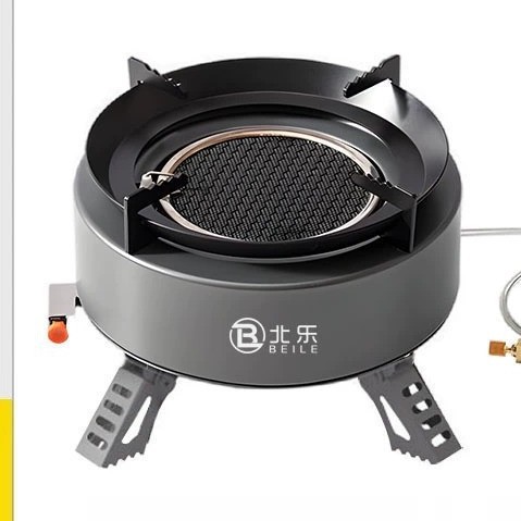 Card stove, outdoor portable tea stove, camping and picnicking equipment, complete set of gas stove, stove, detachable new model