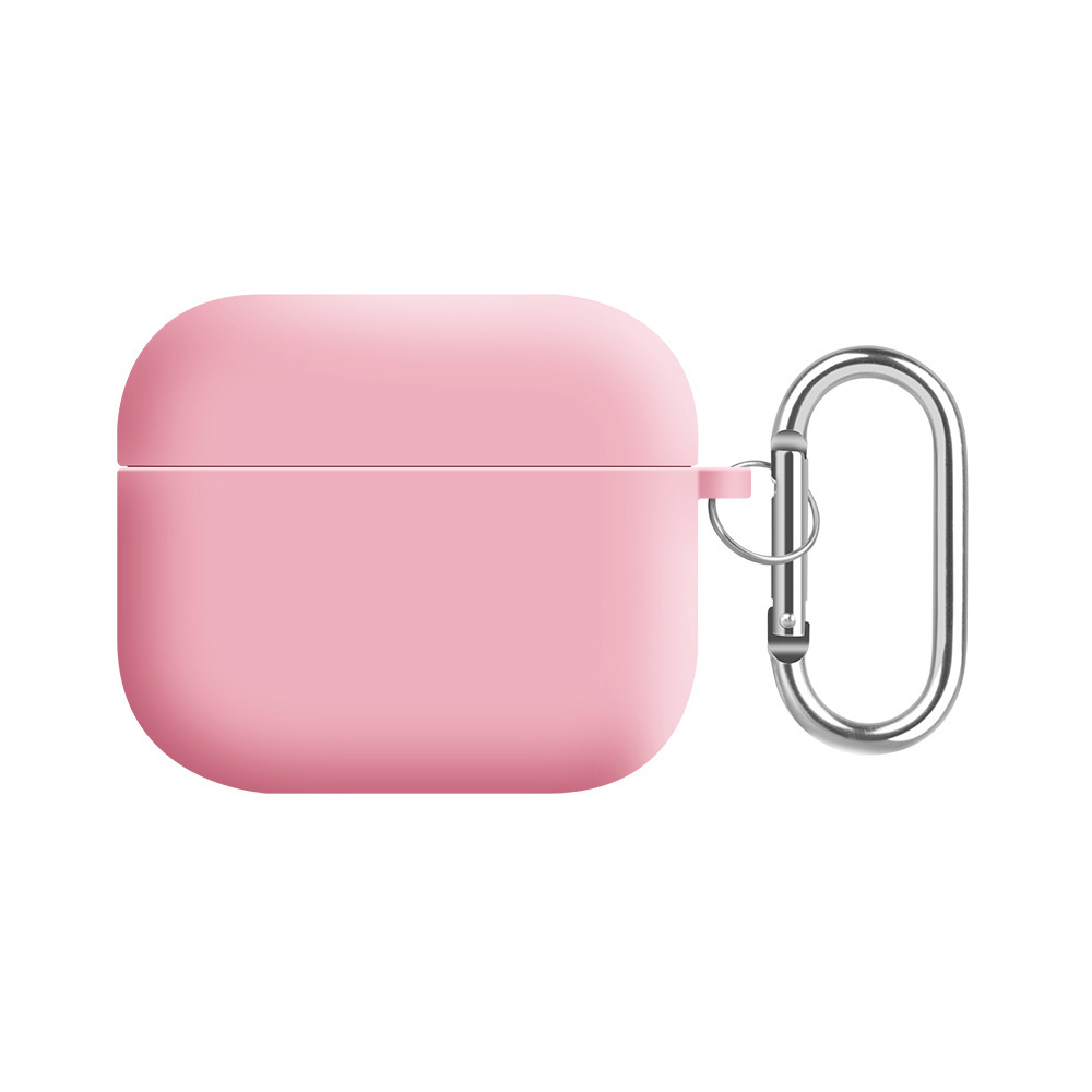 Solid color liquid silicone suitable for AirPods 4th generation protective case, 2nd generation 3rd generation Pro3 Apple Bluetooth earphone soft shell