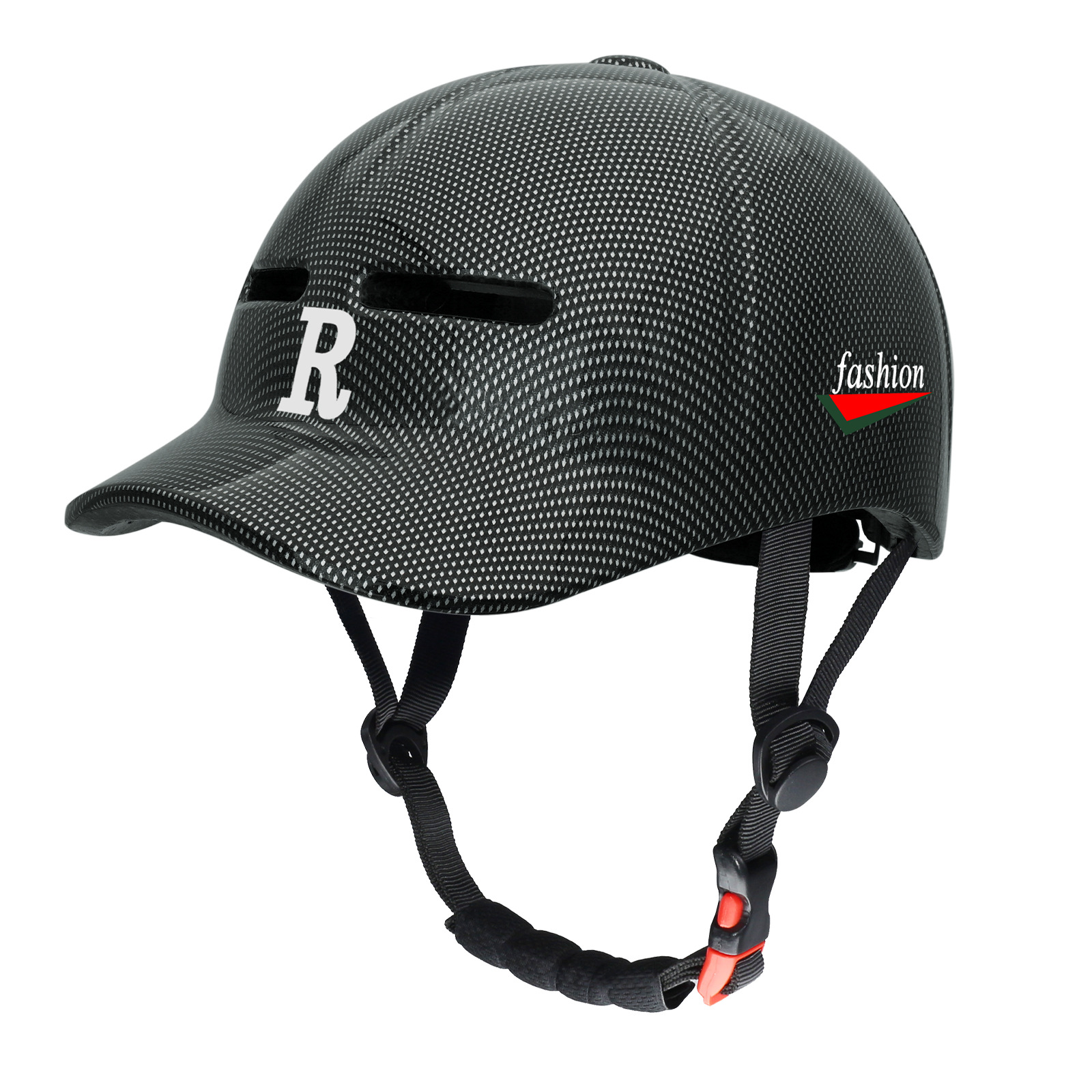 One piece molded duckbill cap, bicycle riding, commuting, all season electric bike, helmet, skateboard, roller skating, baseball
