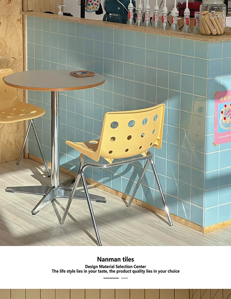 Sky blue checkered mosaic tiles, Japanese style bathroom, kitchen, bathroom wall tiles, creamy beige square tiles