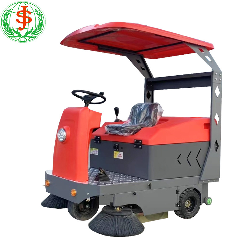 Electric sweeping machine Shanjie T5 driving sweeping machine factory workshop sweeping car road deciduous garage community
