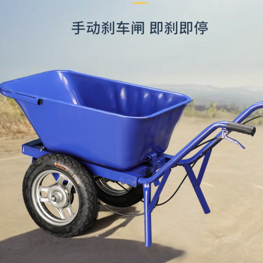 Double wheeled dump truck, household construction site, breeding farm, garden, soil and fertilizer handling truck, thickened double wheeled dump truck