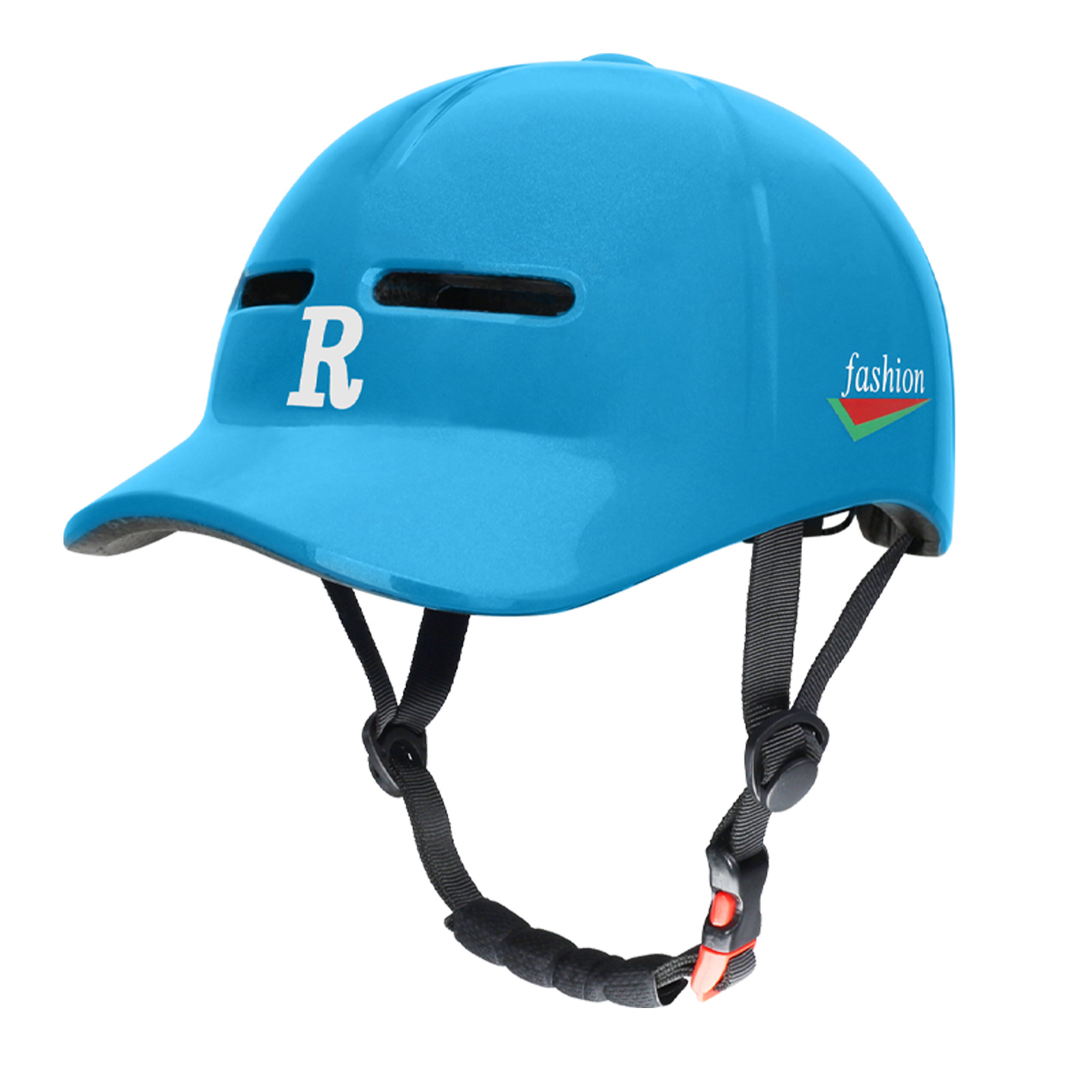 One piece molded duckbill cap, bicycle riding, commuting, all season electric bike, helmet, skateboard, roller skating, baseball