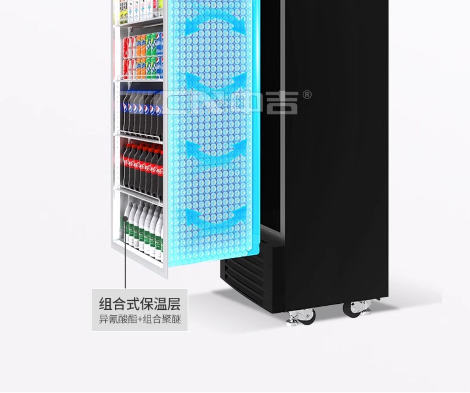 大厅自动售货机智能扫码自助开门柜AI智能货柜无人售货柜贩卖机
