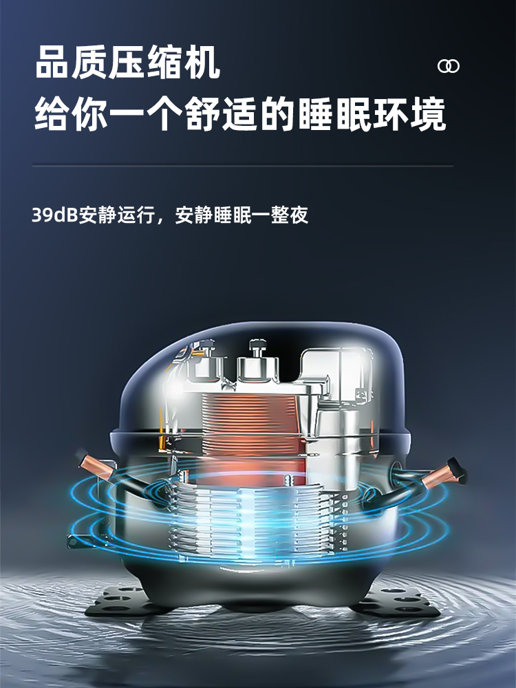 Мини-холодильник Xiangxuehai двухдверный для общежитий модель 035