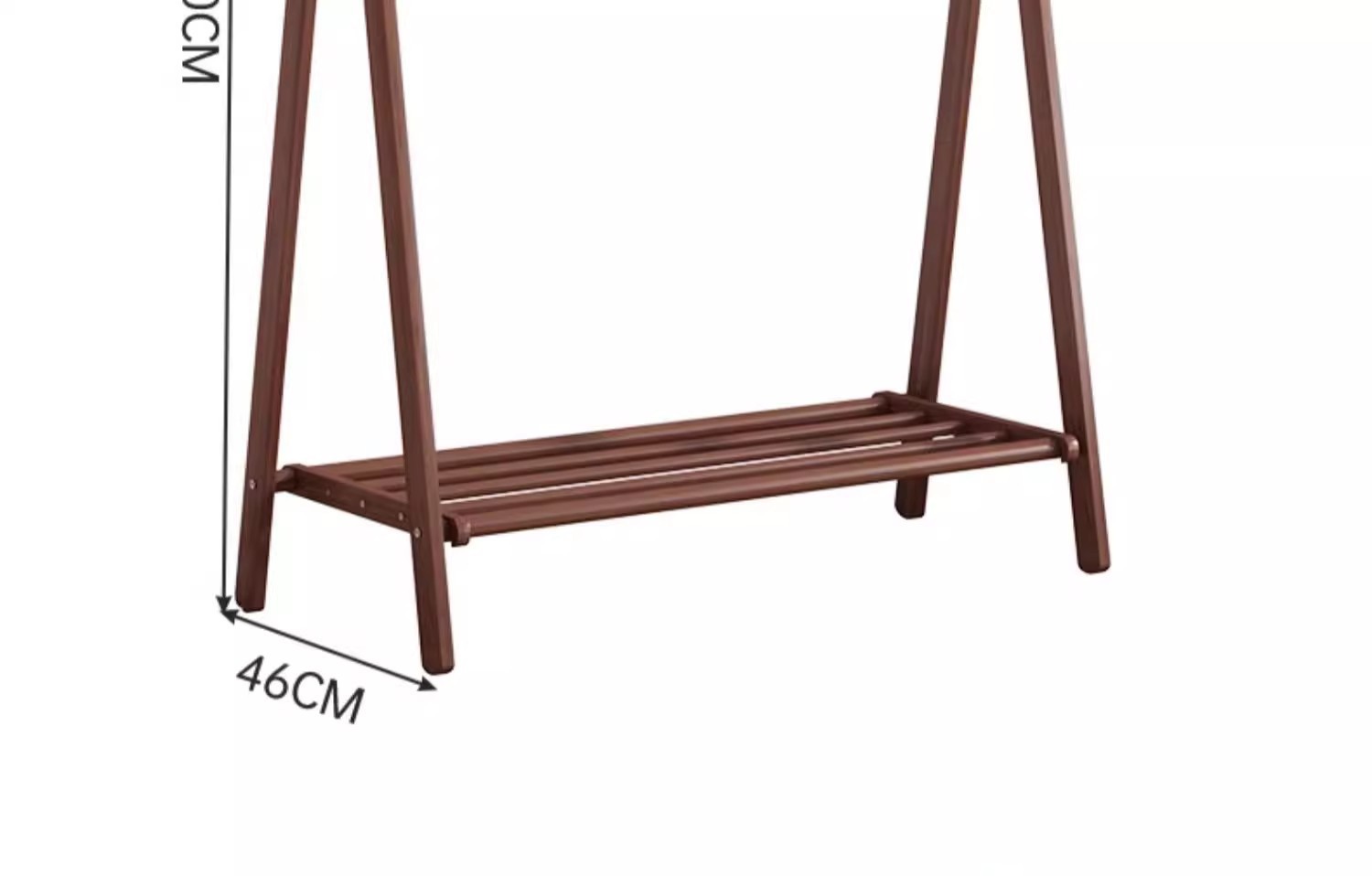 Solid wood clothes hanger, floor to ceiling, bedroom, coat rack, household clothes hanger, indoor clothes rack, storage rack, wooden clothes hanger