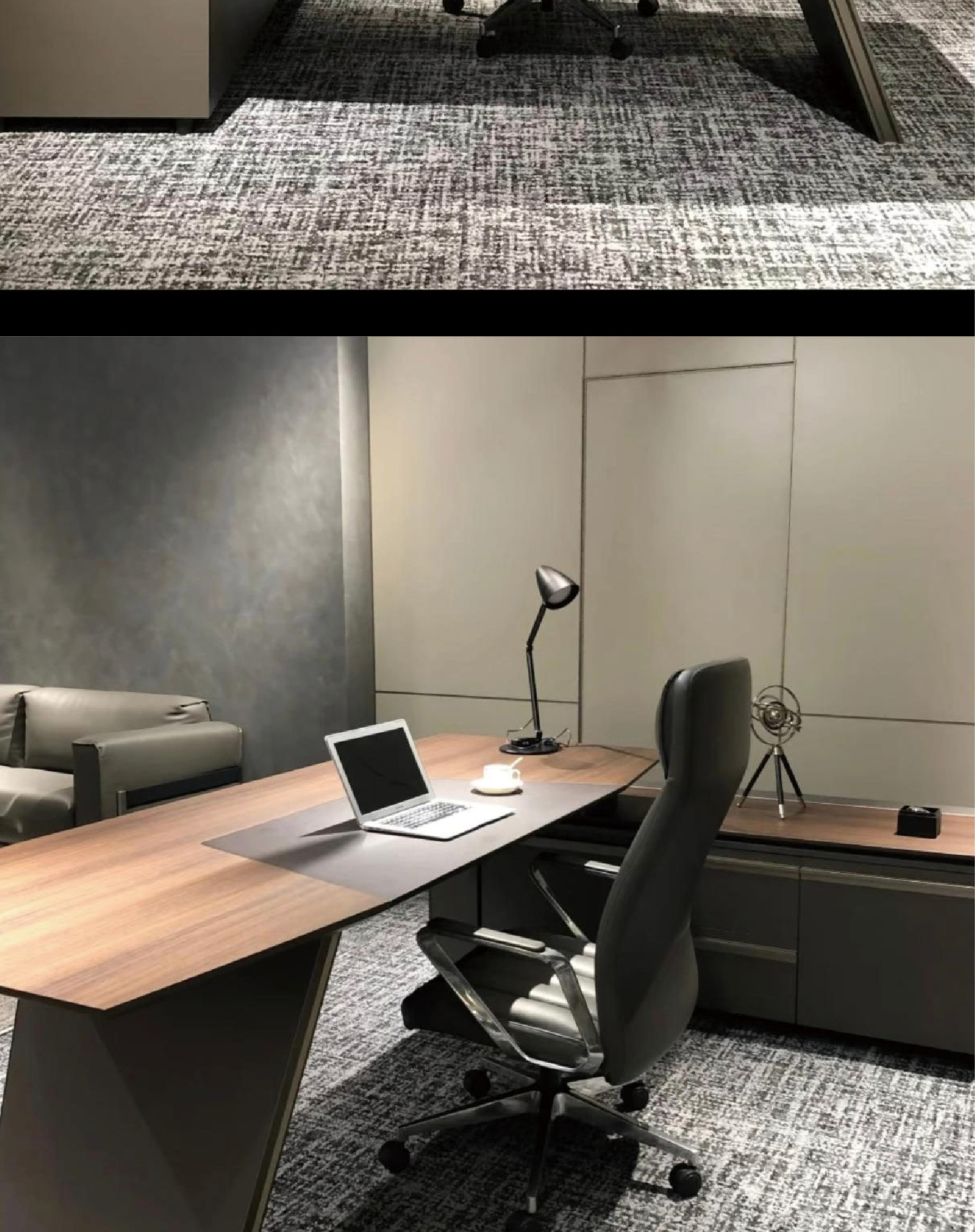 Boss's desk, office desk, large shift desk, office furniture, desk and chair combination, light luxury, high-end feeling, modern simplicity, one person workstation