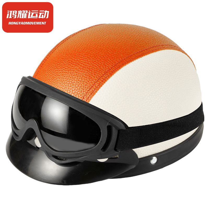 Half Helmet Summer Retro Lightweight Cycling Scoop Helmet Prince Bicycle Four Seasons Half Helmet Grey Breathable Men's and Women's Cycling Helmets