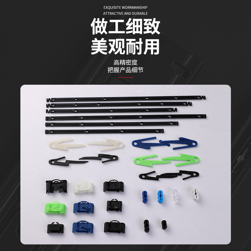 Three section steel ball guide rail plastic accessories damping guide rail thickened silent drawer cabinet assembly slide rail accessories wholesale