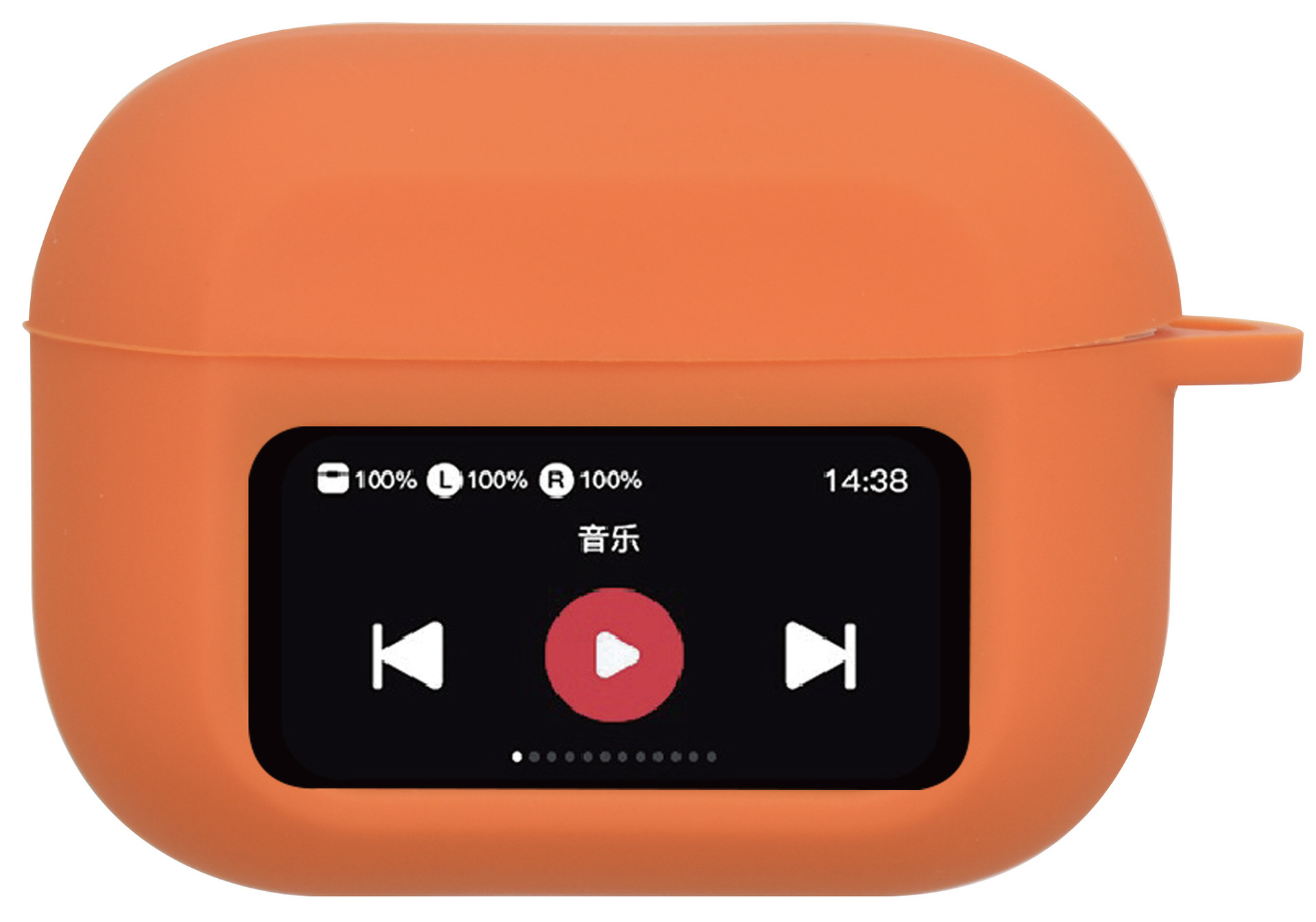Huaqiangbei version AirPods A9pro with screen corner wireless Bluetooth earphones silicone protective case thin version