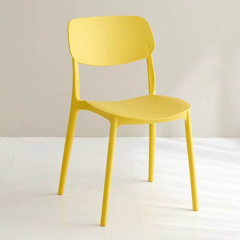 Thickened plastic chair backrest, office chair, minimalist Nordic noodle shop, conference home, large gear shift, restaurant dining table chair