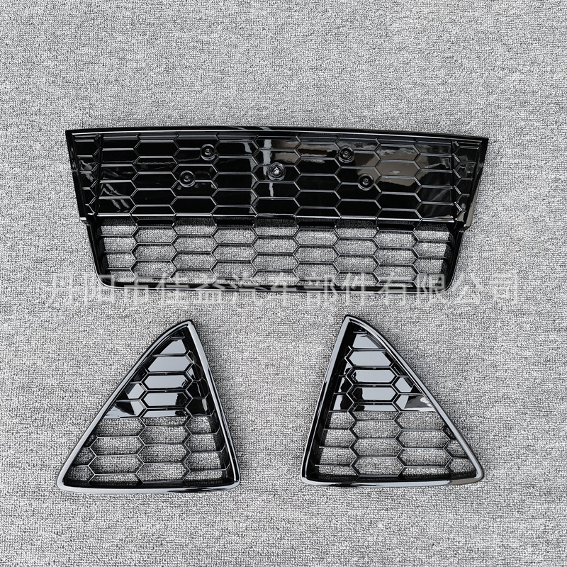 Применимо к Ford Focus Mk3 Zetec S Honeycomb Model Ярко -черная передняя сетка с передней сеткой Fog Light Grille
