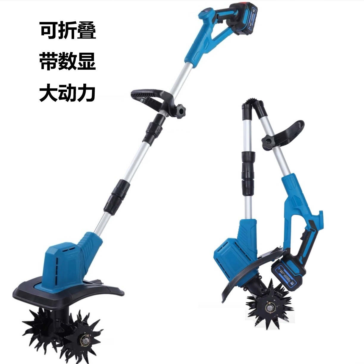 Cross border electric soil loosening machine, small agricultural micro tillage machine, rotary tiller, weeding machine, lithium battery lawn trimmer, soil turning machine
