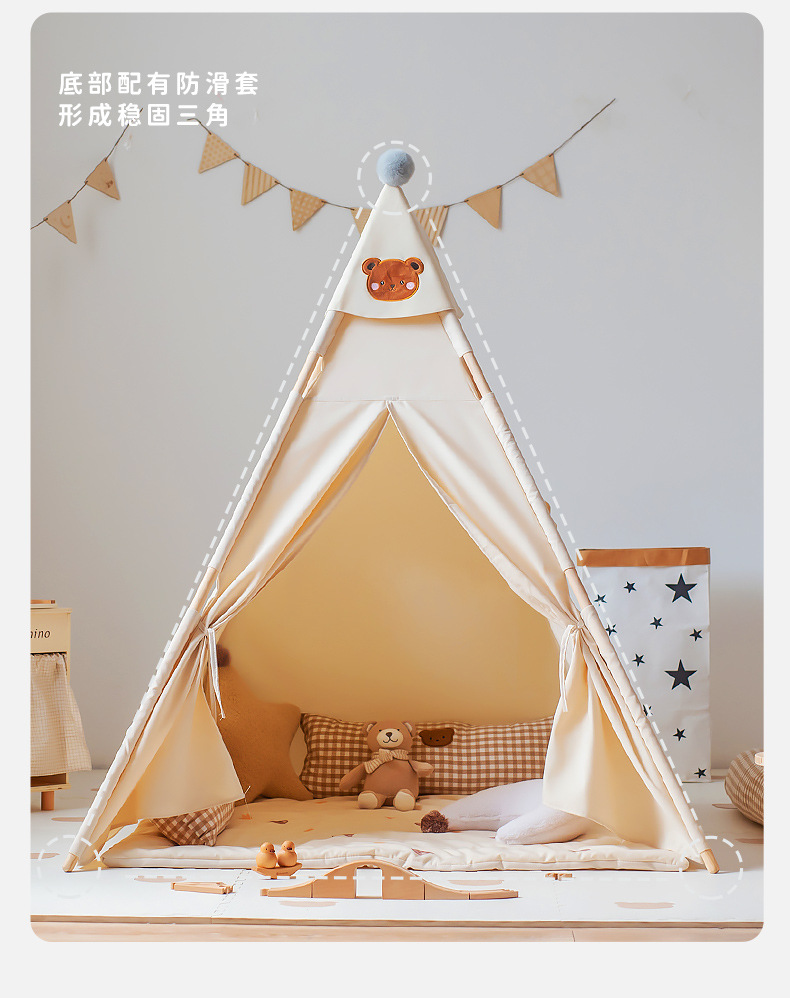 Children's Tent Indoor Indian Home Baby Princess Small House Boys and Girls Toy Game House Secret Base