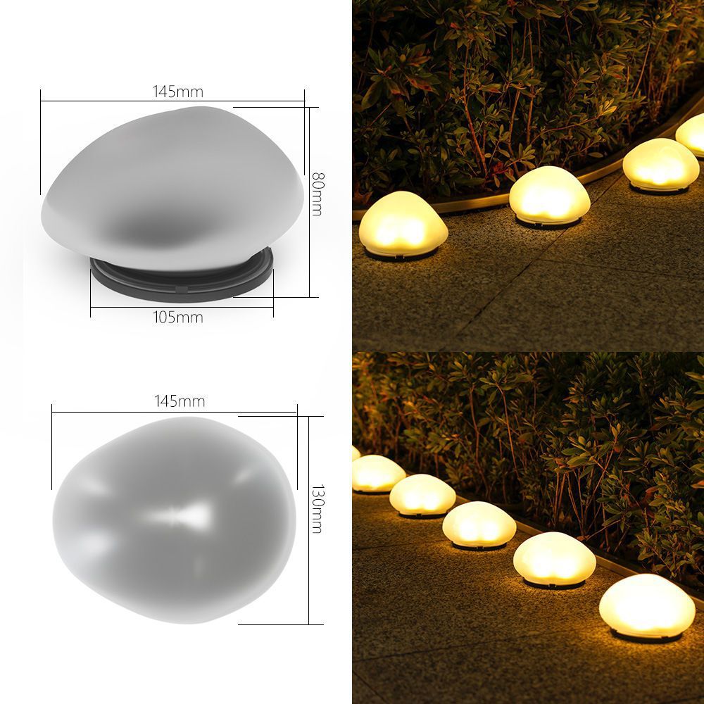 Luminous stone lamp, solar outdoor lawn lamp, courtyard decoration lamp, garden villa courtyard pebble lamp