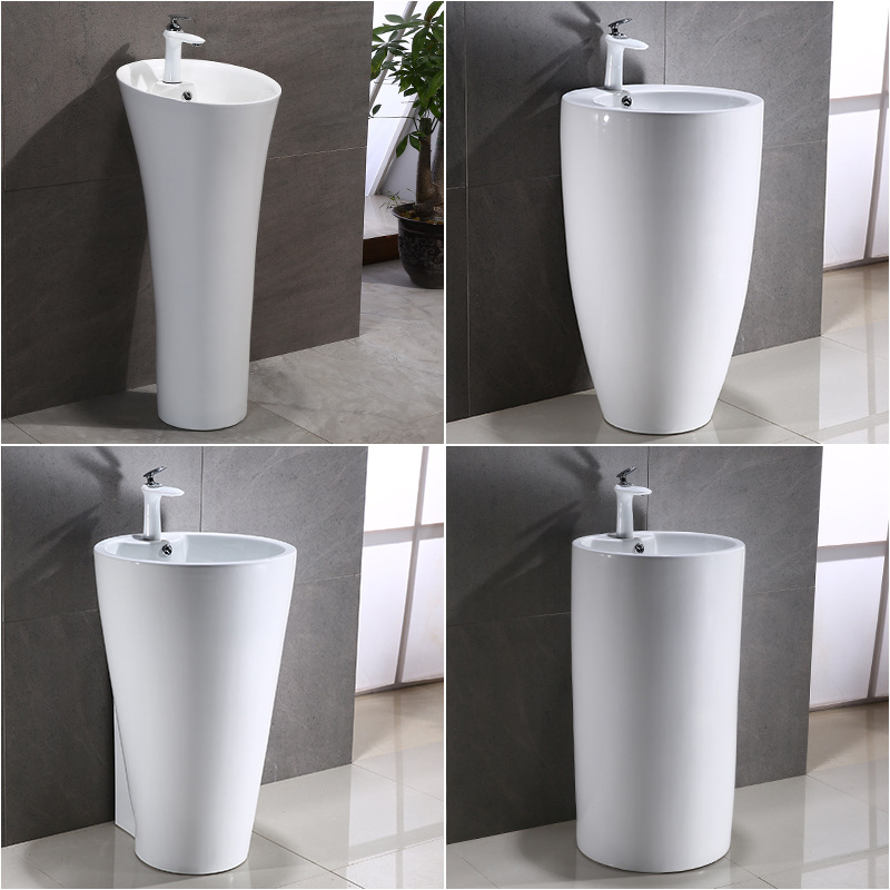 Колонка -тип -тип WashBasin Ceramic интегрированный колоночный бассейн туалет туалет туалет, бассейн ручной умываль