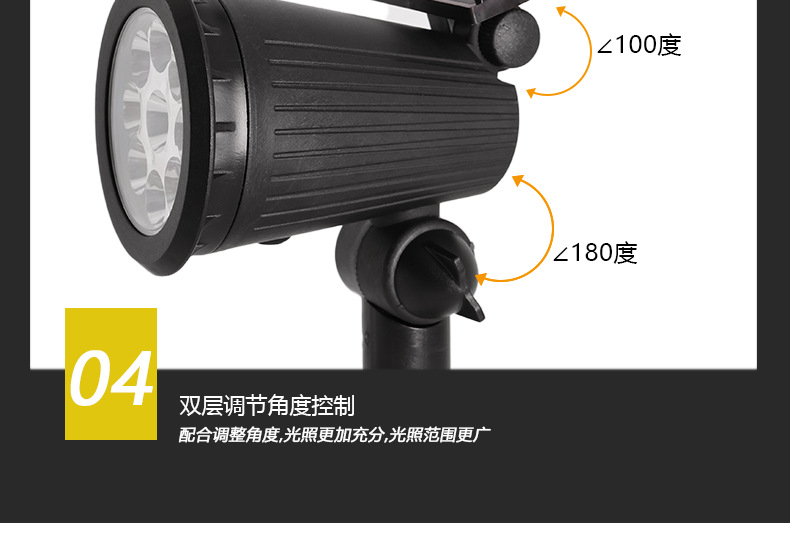 Solar spotlights, courtyard decorative lights, garden floodlights, lawn lights, rockery lights, ambient lights, super bright street lights