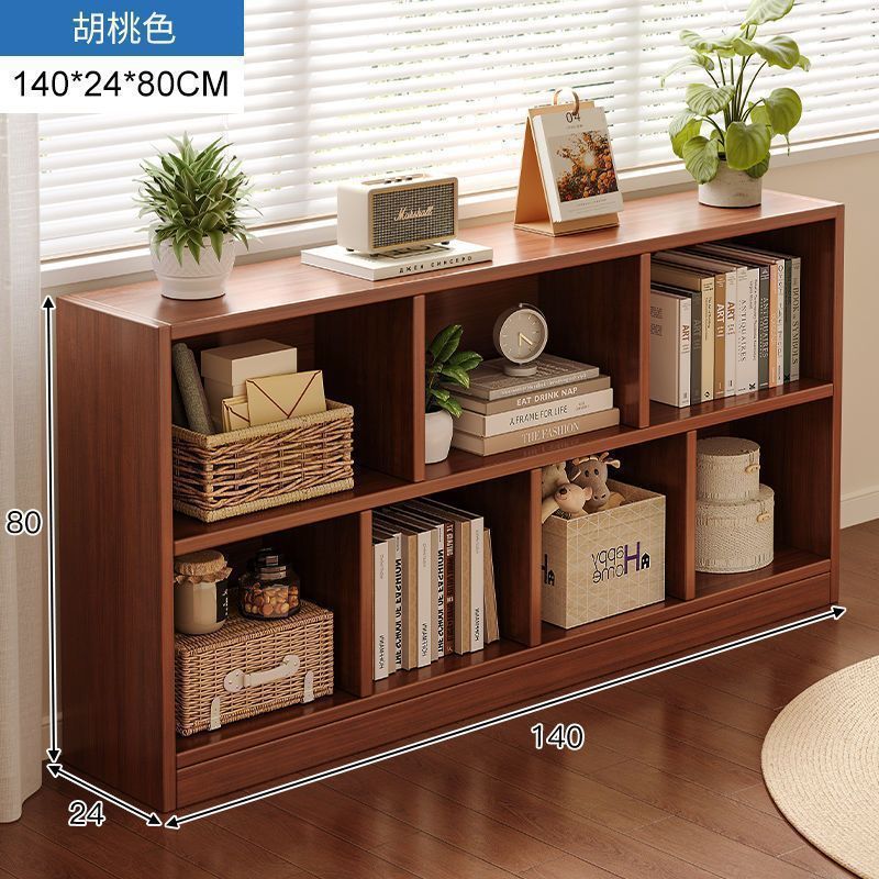 Bookshelf, floor to ceiling storage rack, living room, household low cabinet, storage cabinet, grid cabinet, bedroom storage cabinet, simple bookshelf