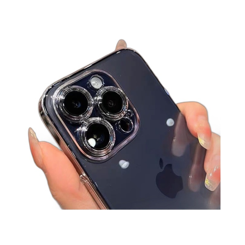 Transparent non yellowing phone case suitable for iPhone 17 Promax with lens film PC hard case Apple 16 protective case