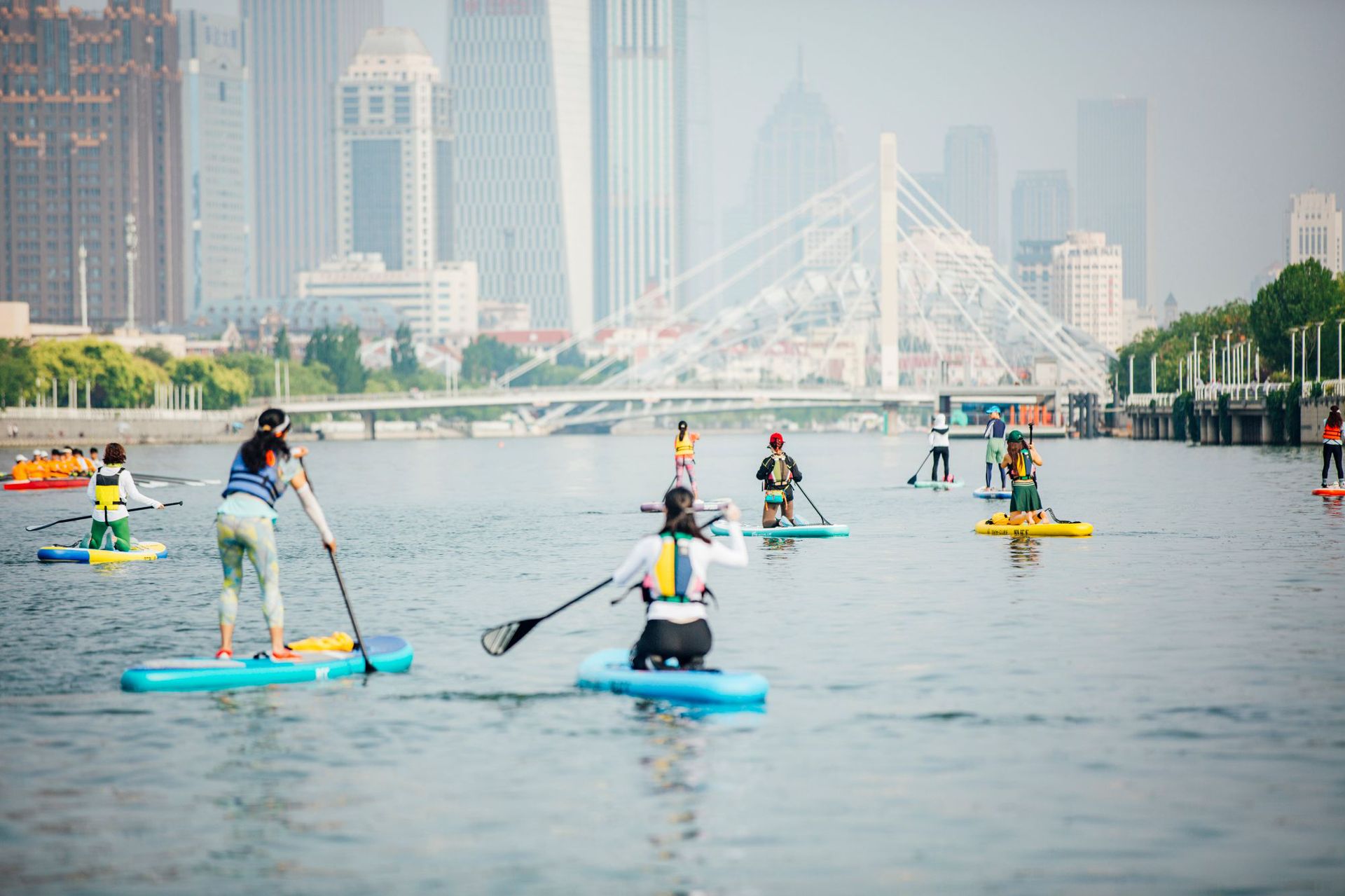 YHW-SURF Water Sup Paddleboard Inflatable Paddleboard Spot Yacht Straight Cross border Surfboard Ocean