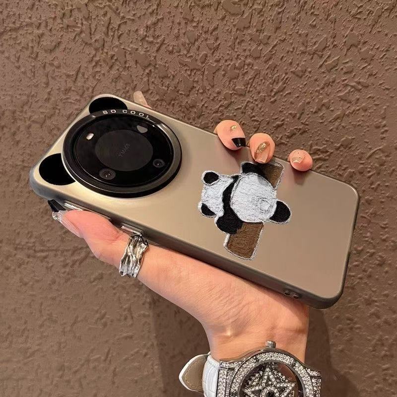 Play Panda Huawei Mate60Pro phone case p60e suitable for nova12/11 niche MT50/p40 cute