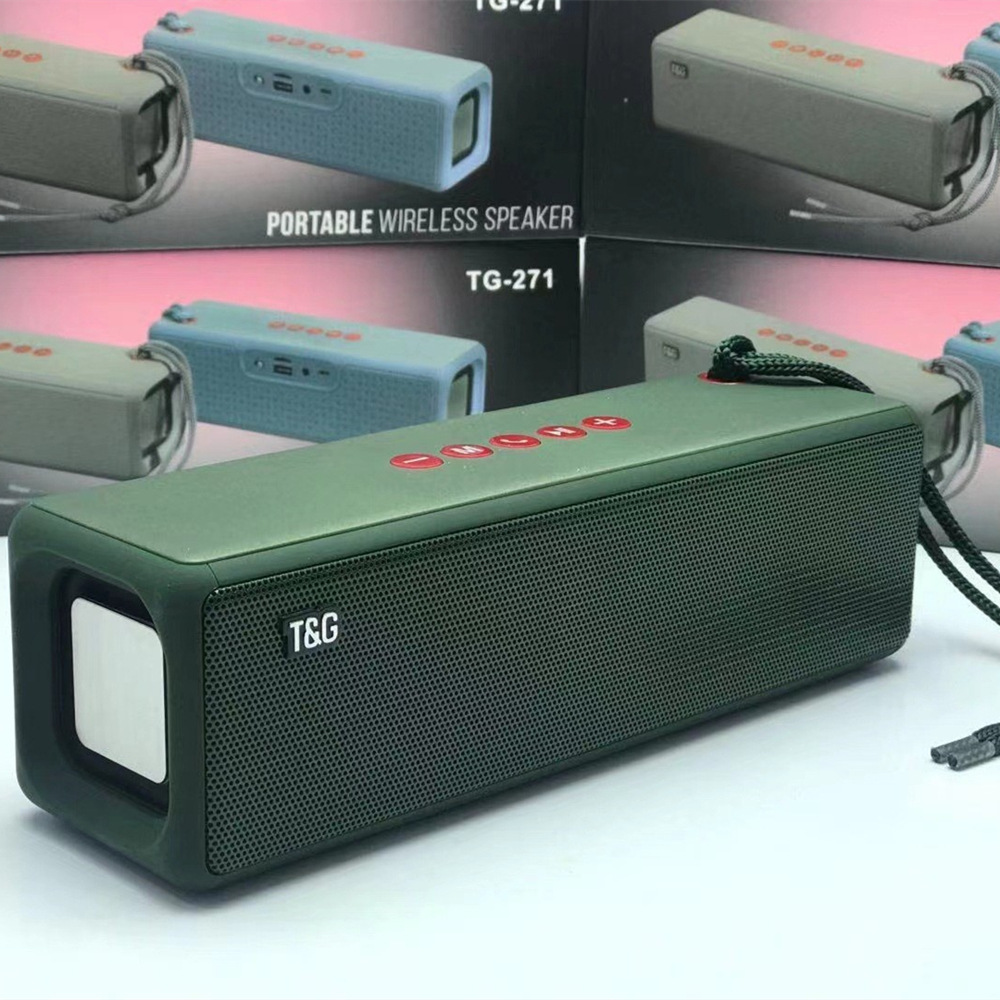 Портативная беспроводная колонка T&G TG271 с глубоким басом