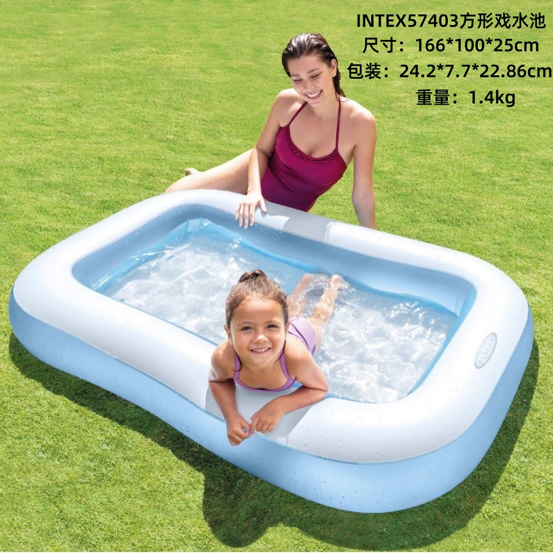INTEX Thickened Swimming Pool Fishing Pool Balloon Filling Pool Baby Play Pool Swimming Pool Home Use Slide Pool