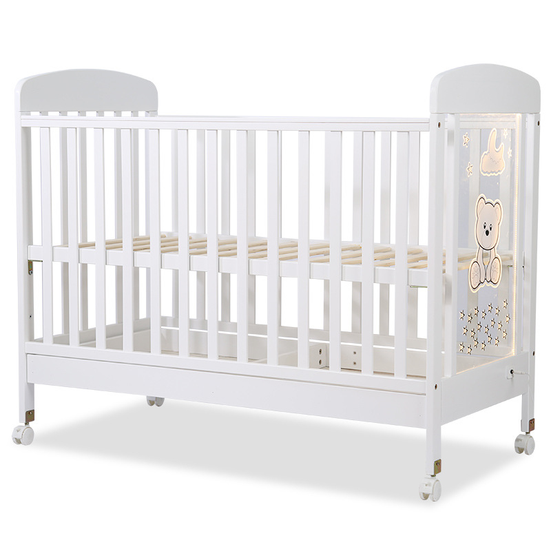 Детская кроватка из натурального дерева Hebkids KLD-619/139 белая