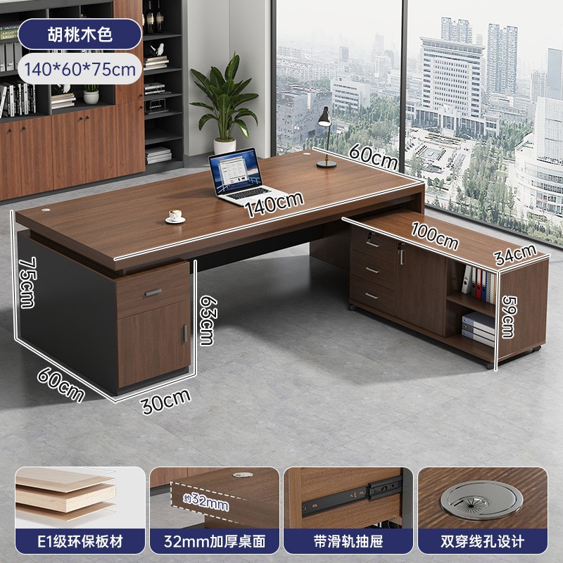 Office desk, desktop, home, simple computer, desk and chair combination, office, single person, simple writing desk, large desk, desk