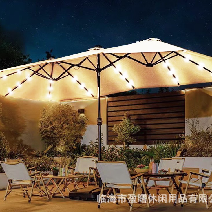 Outdoor Umbrella, Courtyard Umbrella, Sunshade Umbrella, Courtyard Roman Umbrella, Large Sun Umbrella, UV resistant Double Head Design