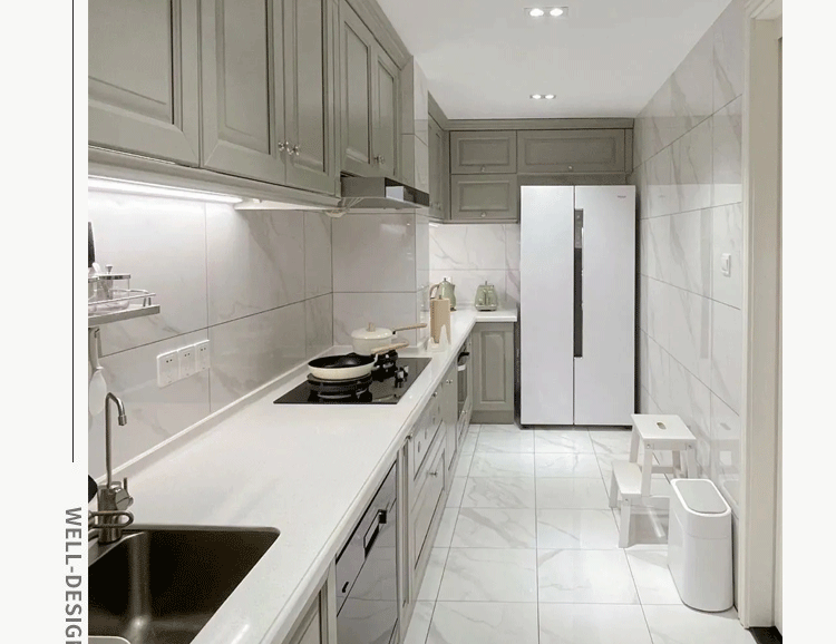 Factory direct sales kitchen stove integrated cabinet quartz stone countertop integrated cabinet household kitchen furniture set cabinet