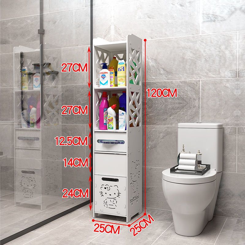 Bathroom side cabinet, bathroom standing cabinet, floor standing bathroom shelf, toilet side cabinet, narrow cabinet, toilet storage cabinet